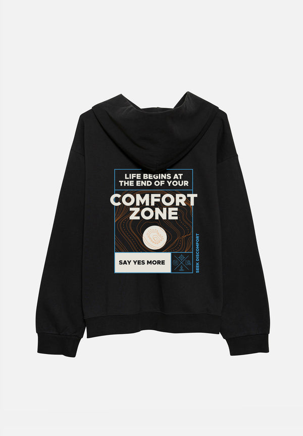 Black 'Comfort Zone' Hoodie