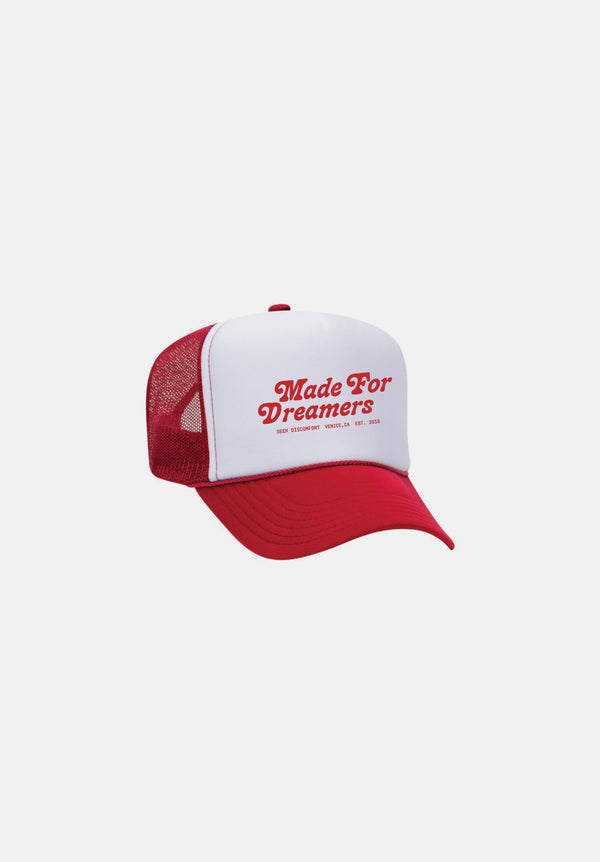 Red Made For Dreamers Trucker Hat