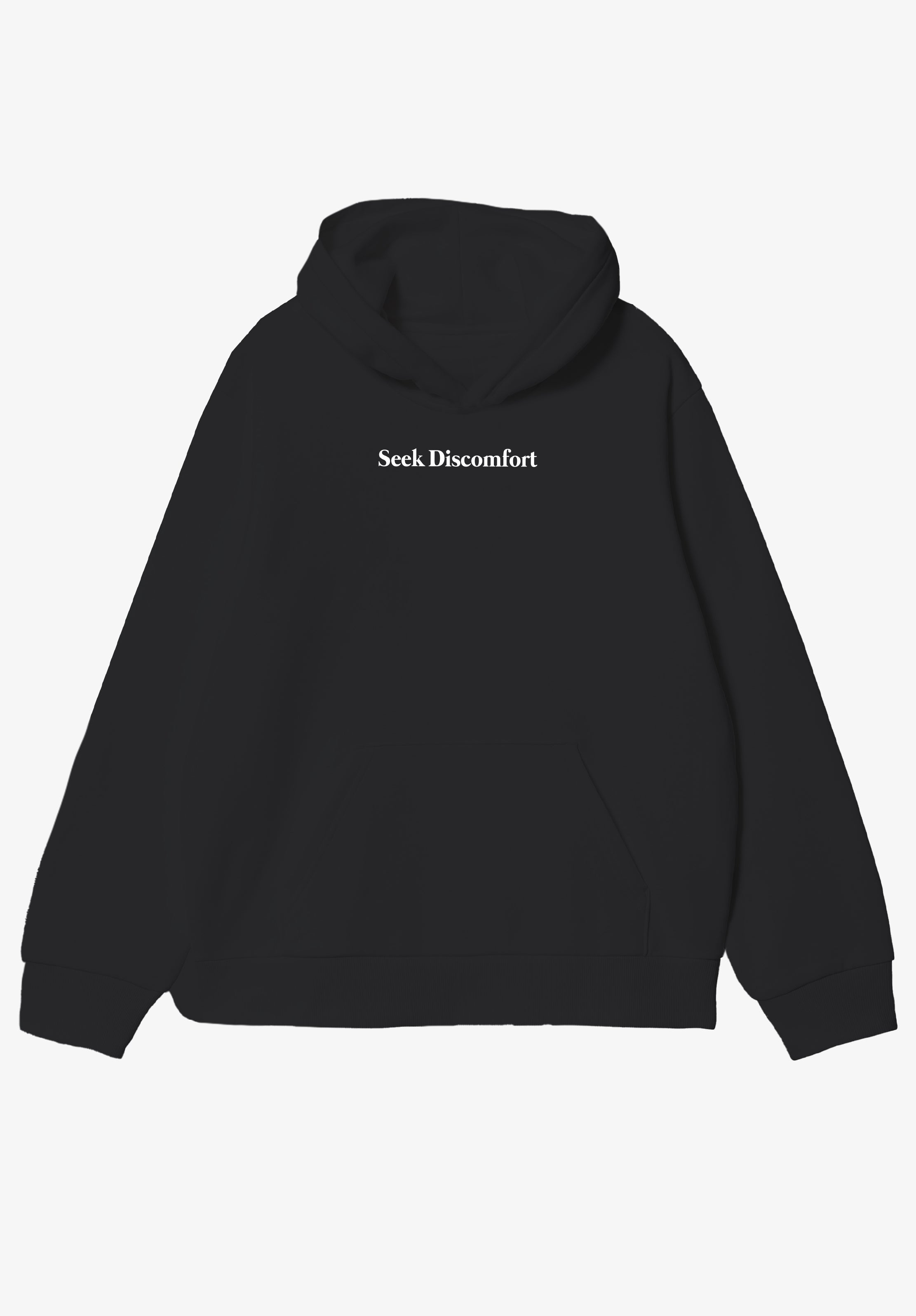 SD Essential Hoodie Black - front