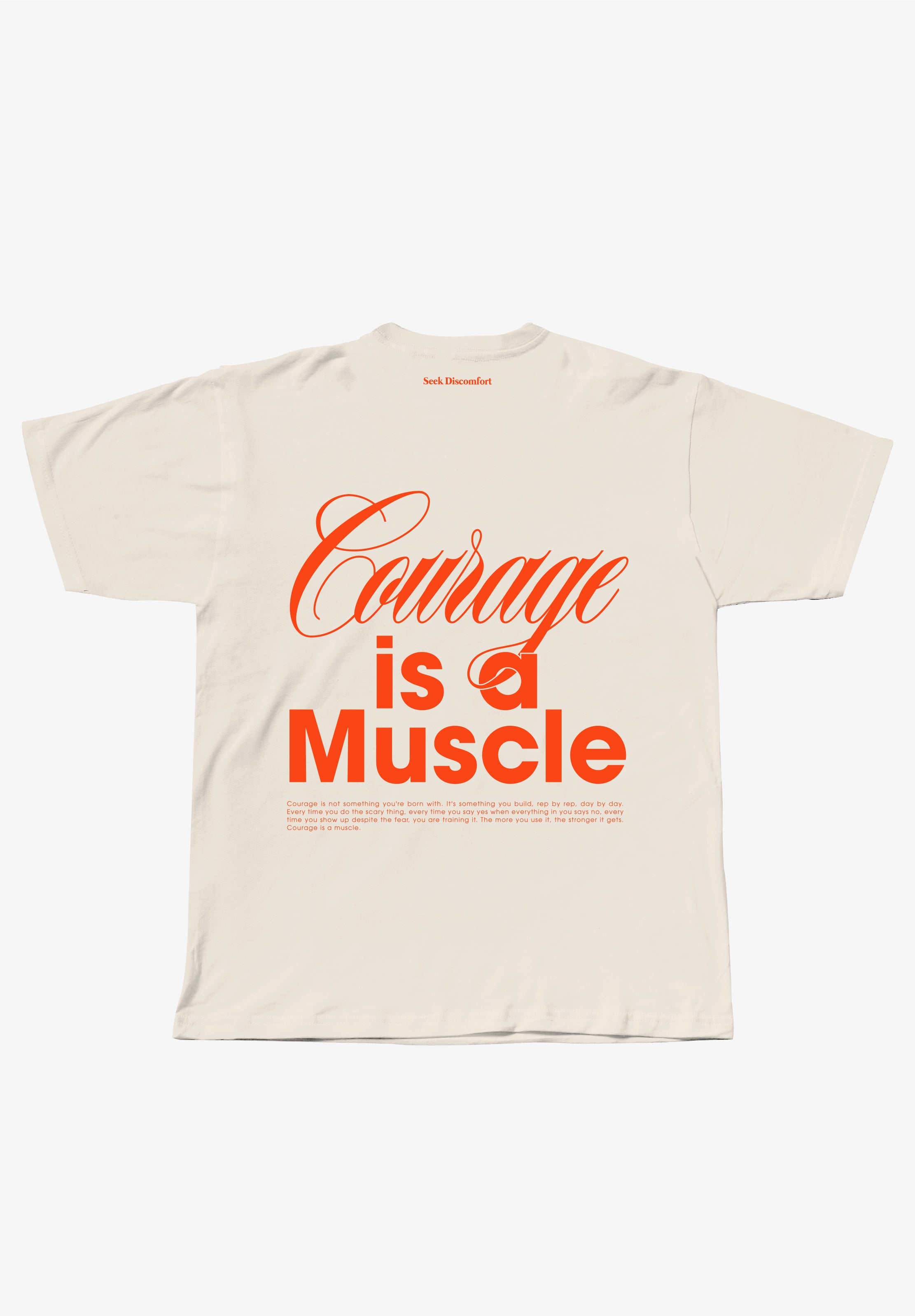 Courage is a Muscle Tee - back
